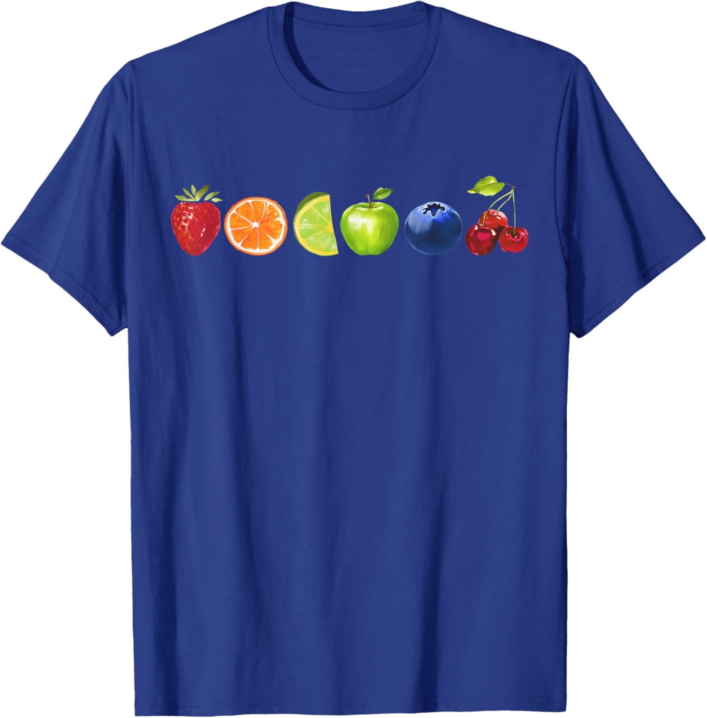 Fruit Rainbow Pride Lesbian Bisexual Trans Pride Month T-Shirt - T-Shirt | Royal