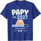 Futur Papy en 2026 Cadeau Annonce Grossesse Grand-Père T-Shirt - T-Shirt | Royal
