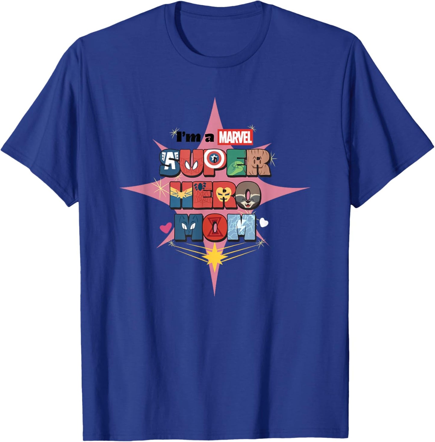 Marvel Comics Avengers Mother's Day I'm A Super Hero Mom T-Shirt - T-Shirt | Royal