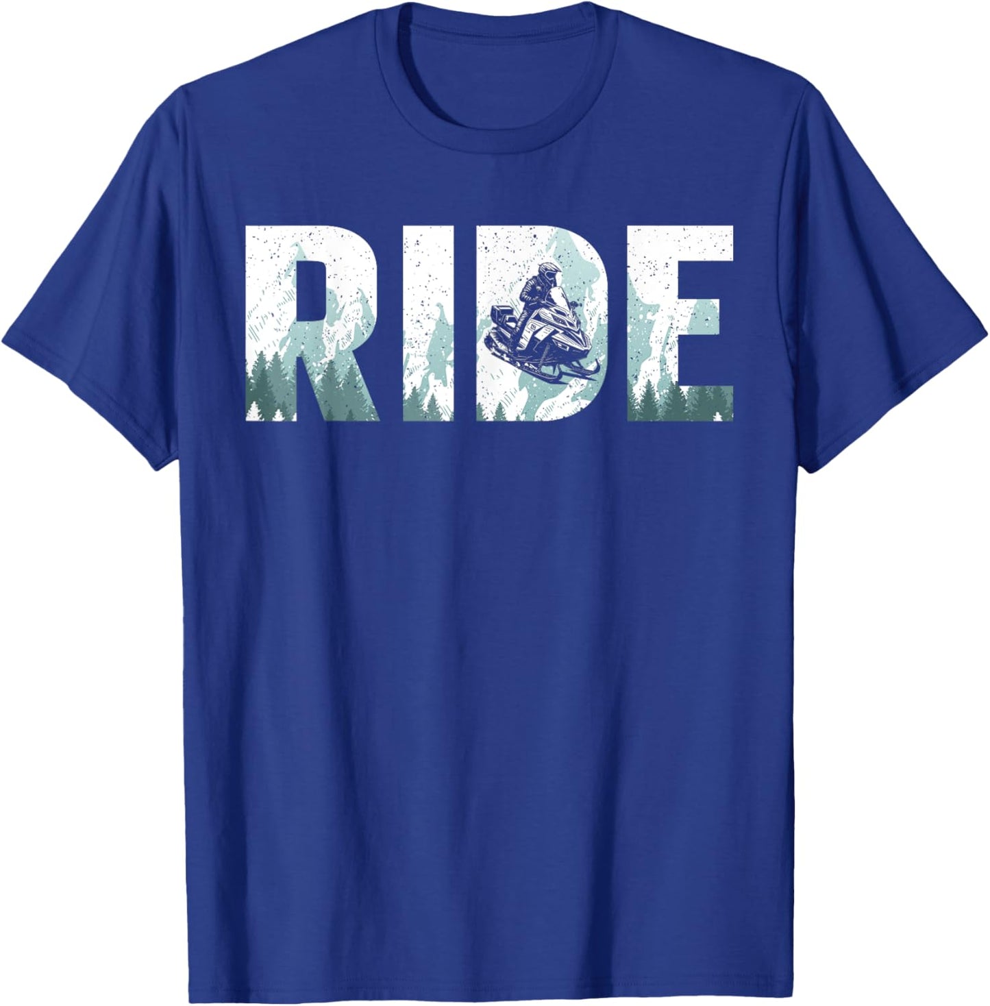 Funny Snowmobile Design Women Snowmobile Lovers T-Shirt - T-Shirt | Royal