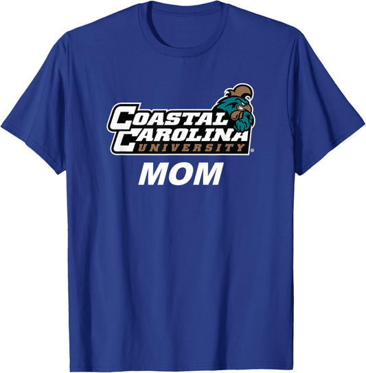 Coastal Carolina University CCU Mom T-Shirt - T-Shirt | Royal