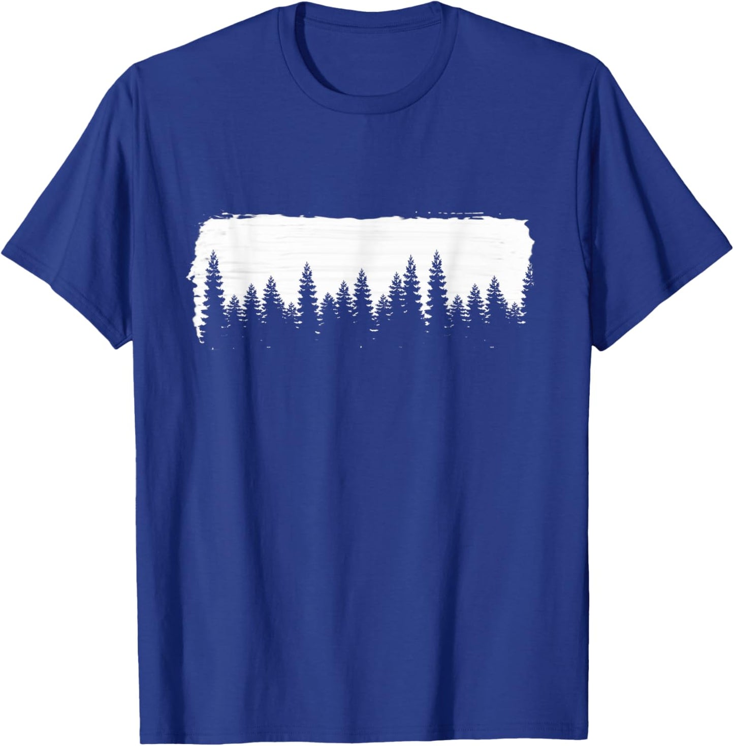 Tree Shirt, Organic Cotton Forest, Screen Funny T-Shirt - T-Shirt | Royal
