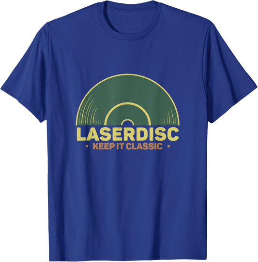 Reflective Optical Video Disc System Awesome Laserdisc Keep It Classic - Black, Small T-Shirt - T-Shirt | Royal