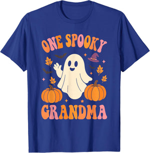 One Spooky Grandma Matching Family Halloween Costumes T-Shirt - T-Shirt | Royal