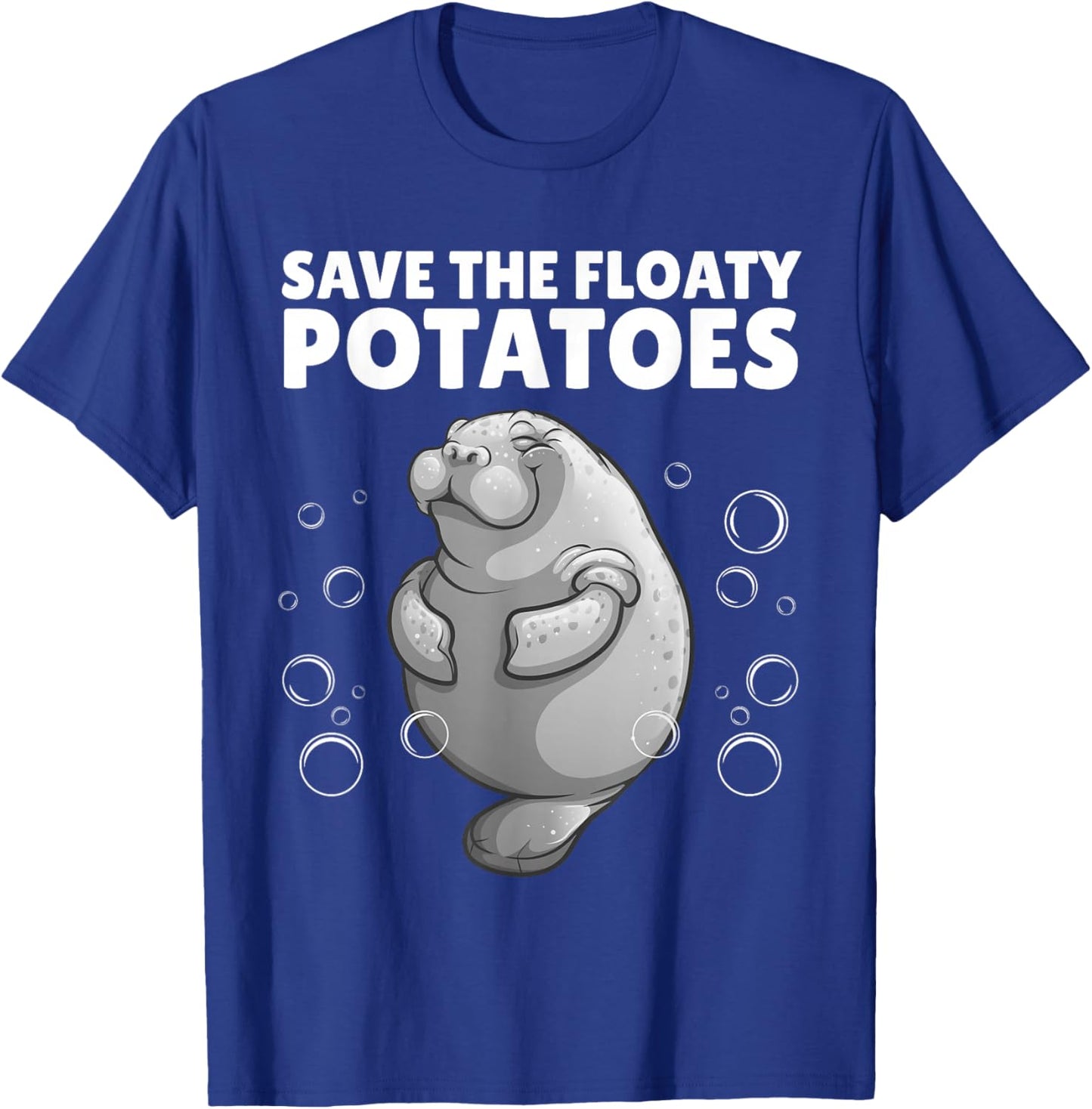 Cool Manatee Design Women Kids Sea Cow Manatee Lover T-Shirt - T-Shirt | Royal