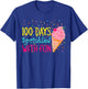 100 Days of School Ice Cream Kindergarten Girls 100th Day T-Shirt - T-Shirt | Royal
