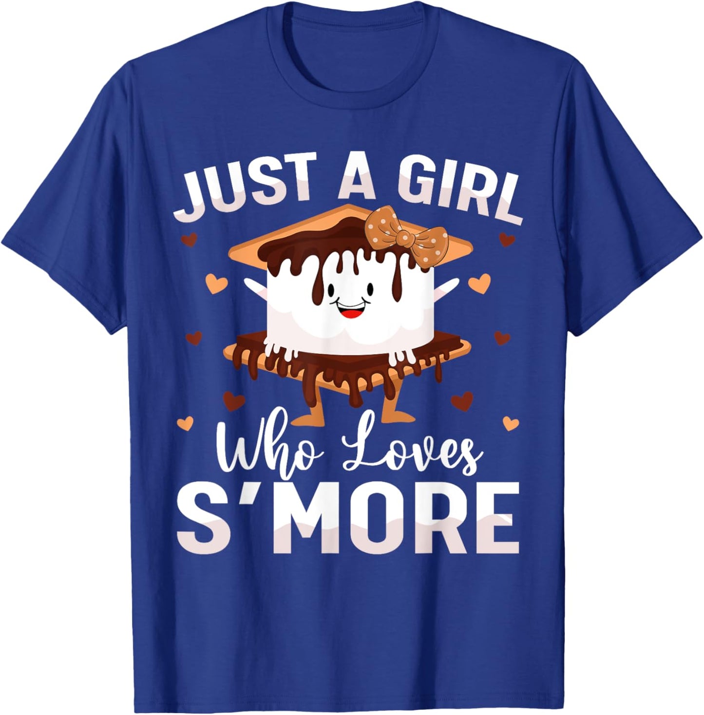 Marshmallow S’more Camping Just A Girl Who Loves S’more T-Shirt - T-Shirt | Royal
