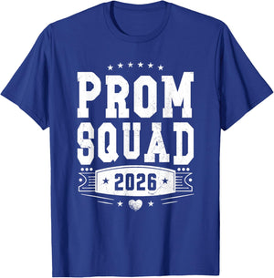 Prom Squad 2026 Graduate Proud Prom Class of 2026 T-Shirt - T-Shirt | Royal