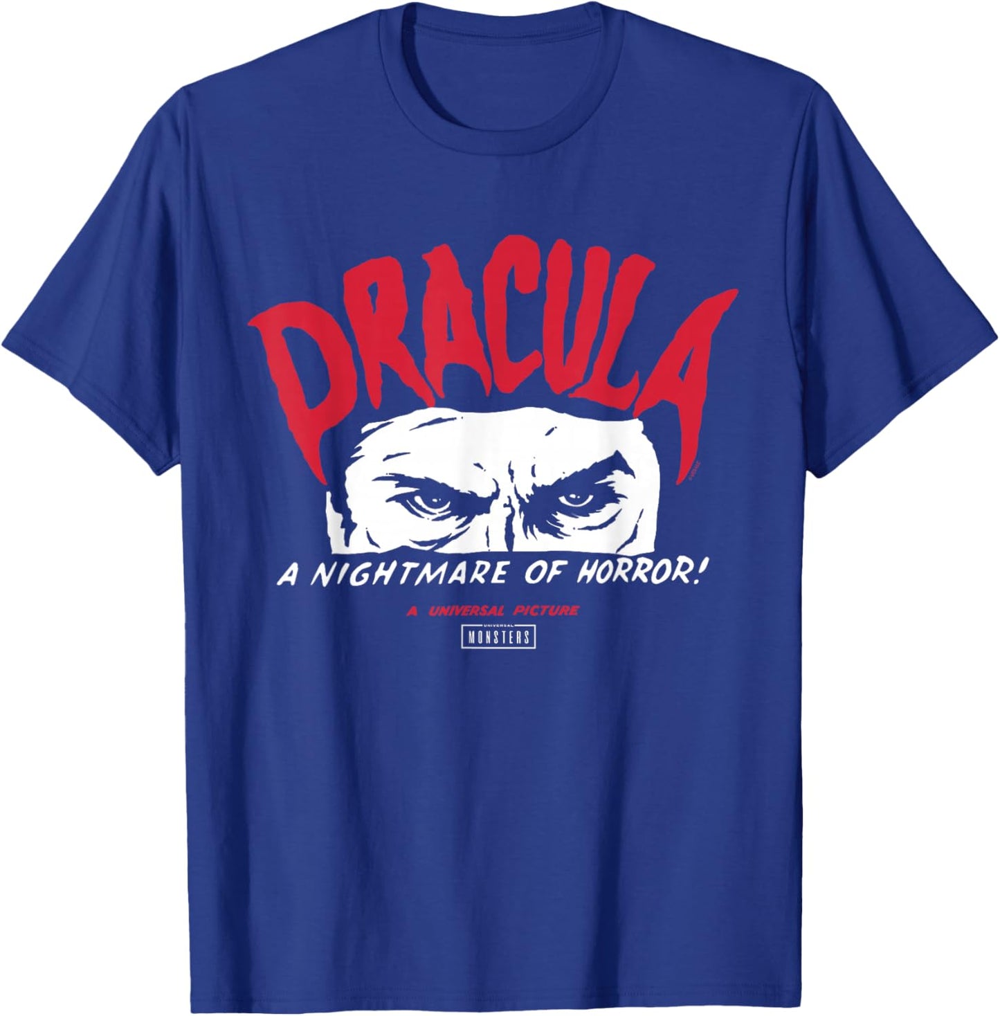 Universal Monsters Dracula A Nightmare of Horror T-Shirt - T-Shirt | Royal