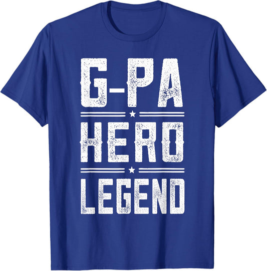G-Pa Hero Legend - Vintage Distressed G-Pa T-Shirt - T-Shirt | Royal