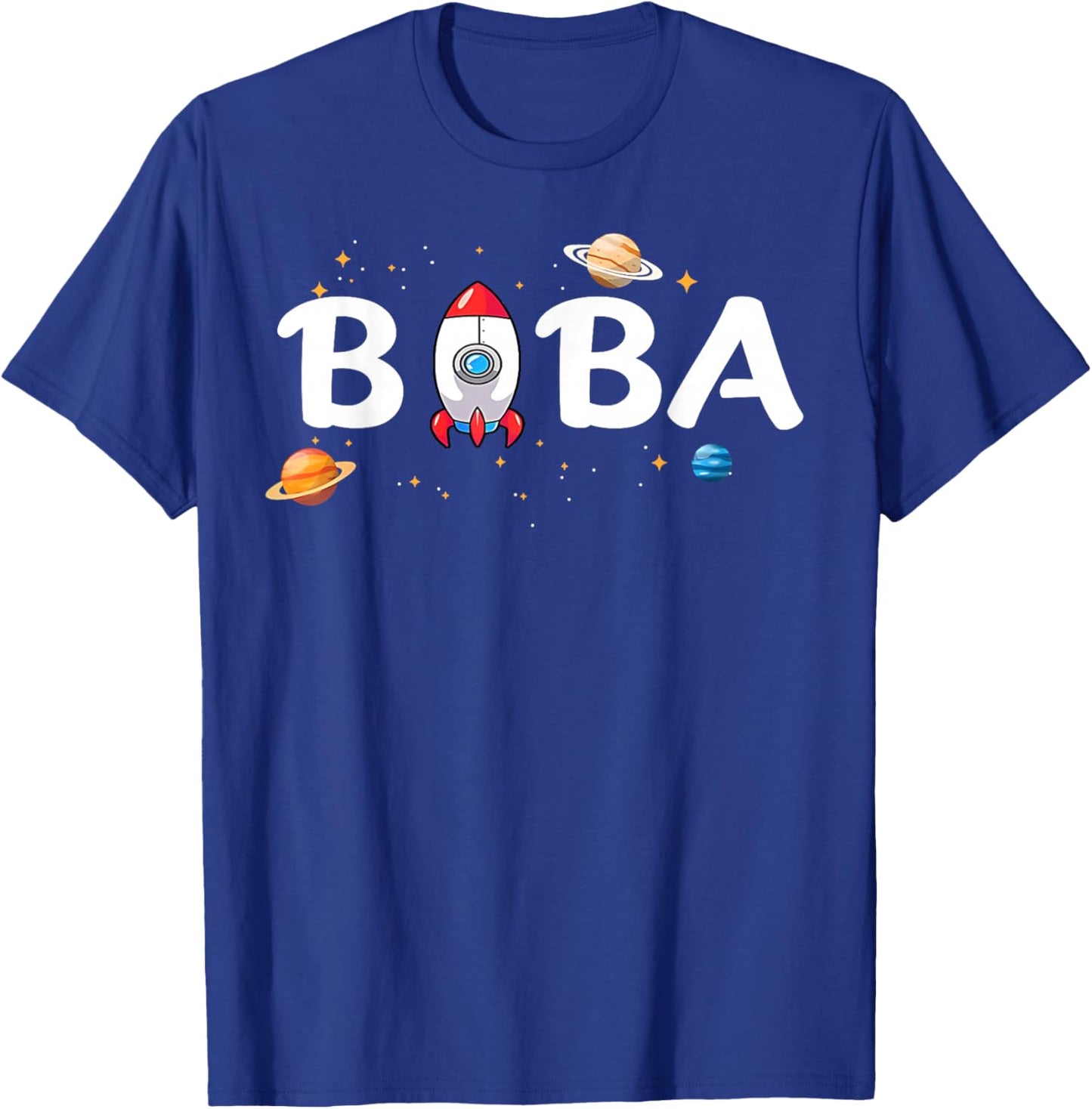Baba of The Birthday Boy Astronaut 1st Birthday Family T-Shirt - T-Shirt | Royal