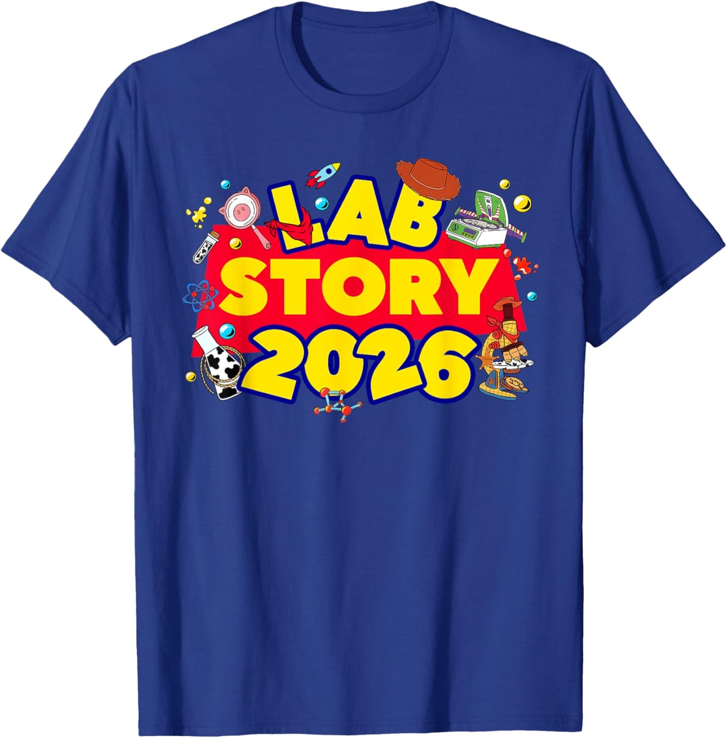 Lab Week 2026 Teamwork Science Medical Laboratory Scientist T-Shirt - T-Shirt | Royal