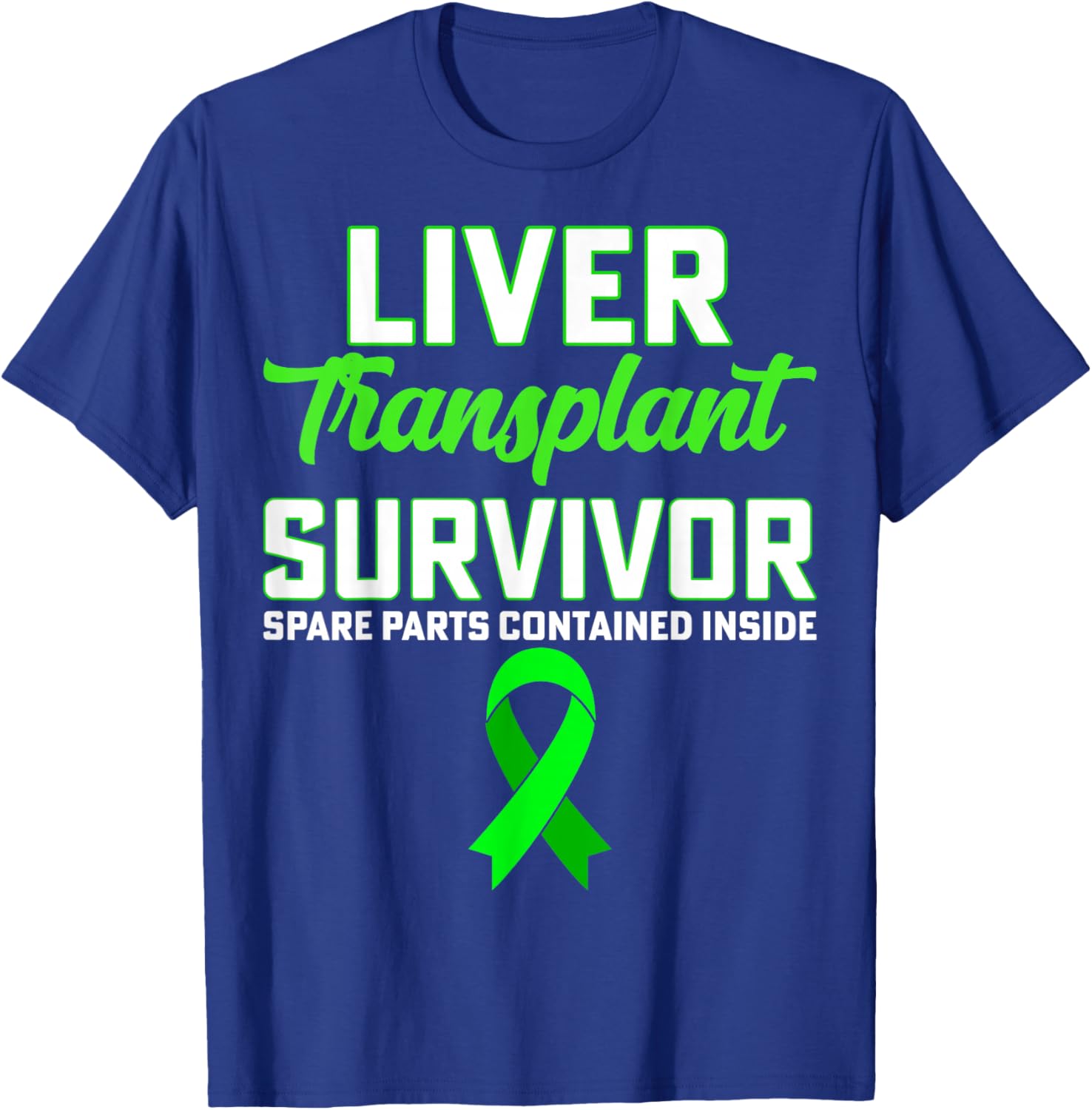 Spare Parts Contained Inside Liver Transplant Survivor Gifts T-Shirt - T-Shirt | Royal