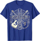 Acoustic Electric Guitar Cross Christian God Jesus Crucifix T-Shirt - T-Shirt | Royal
