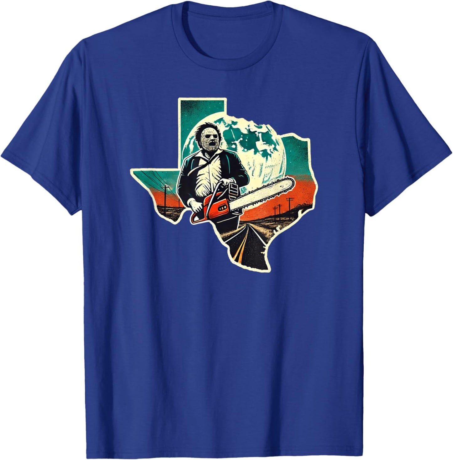 Texas Chainsaw killer Halloween T-Shirt - T-Shirt | Royal
