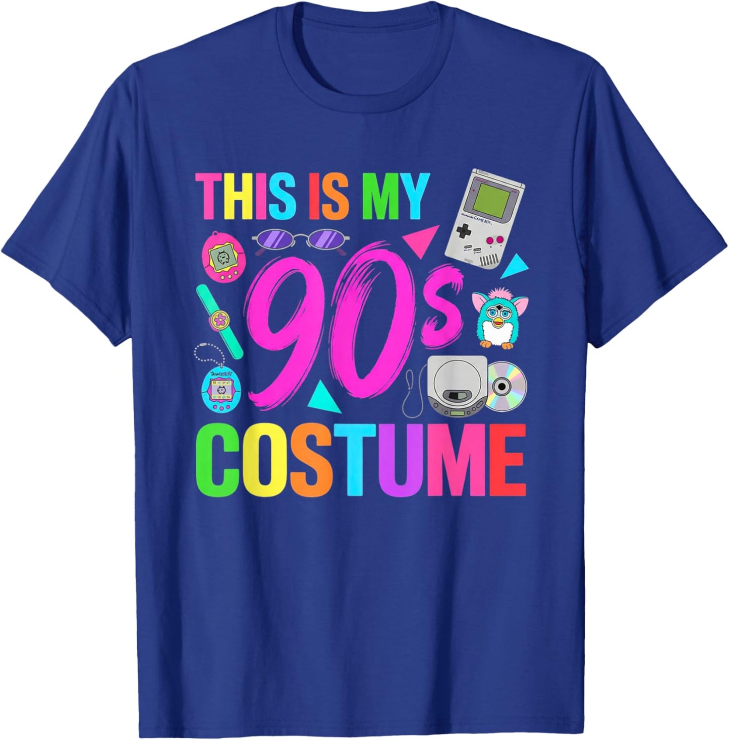 This is My 90s Funny 1990s Party 90's Costume Men Women T-Shirt - T-Shirt | Royal