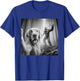 Funny Golden retriever Selfie with bigfoot sasquatch T-Shirt - T-Shirt | Royal