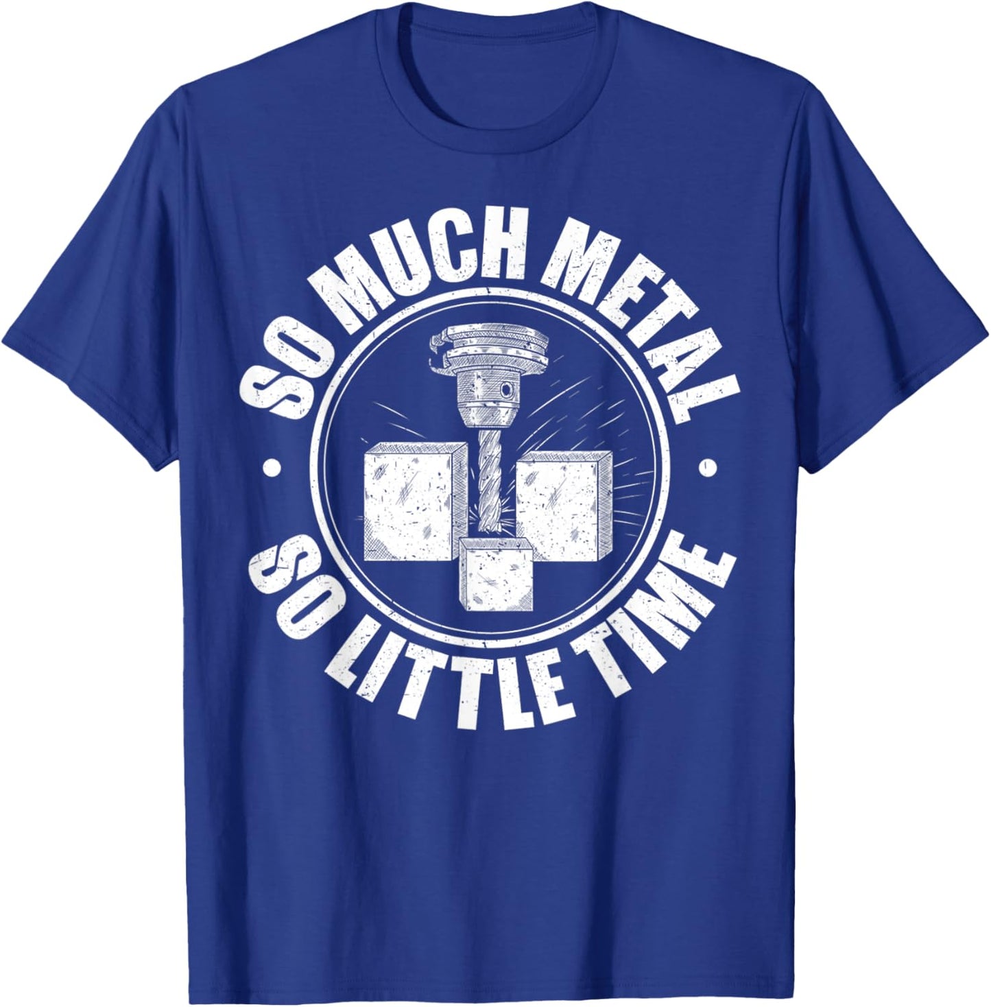 Cnc Machinist Cnc Operator Cnc Machine Gift Vintage T-Shirt - T-Shirt | Royal
