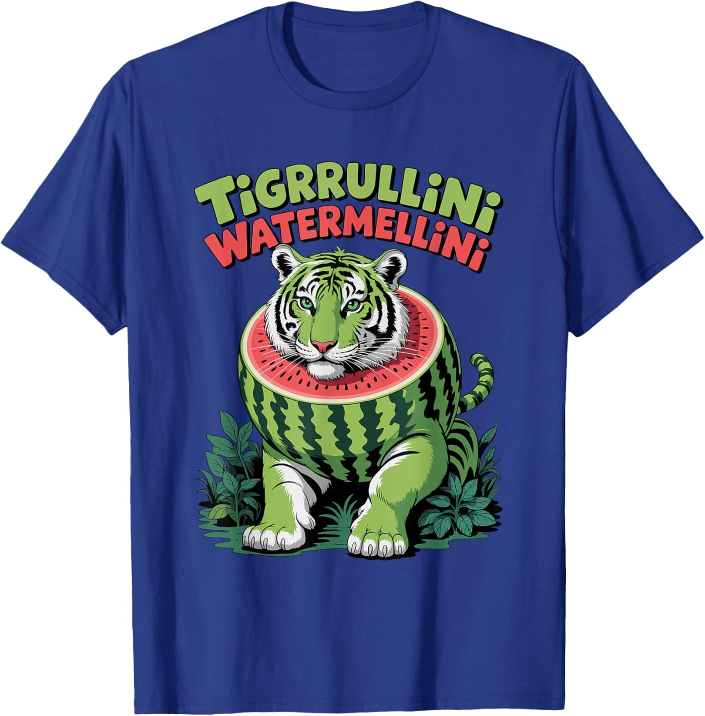 Tigrrullini Watermellini Italian Brainrot Meme T-Shirt - T-Shirt | Royal