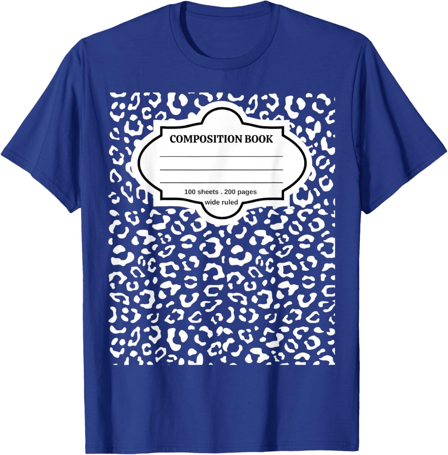 Composition Notebook Costume Matching Group Halloween School T-Shirt - T-Shirt | Royal