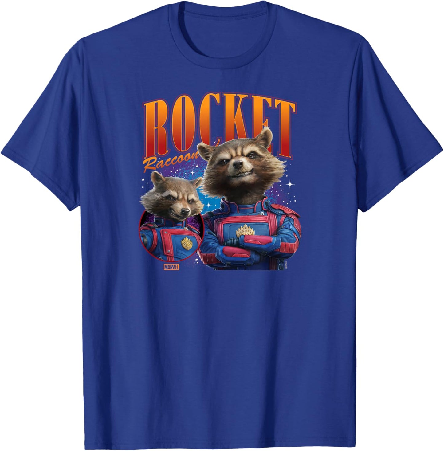 Guardians of The Galaxy - Rocket Racoon Bootleg T-Shirt - T-Shirt | Royal