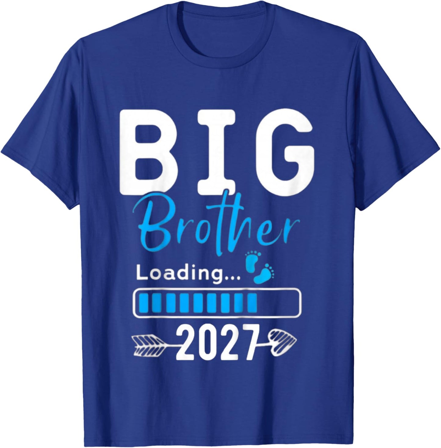 Kids Big Brother Loading 2027, Promoted to Big Brother 2027 T-Shirt - T-Shirt | Royal