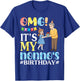OMG It's My Nonno's Birthday Happy Grandpa and Granddaughter T-Shirt - T-Shirt | Royal