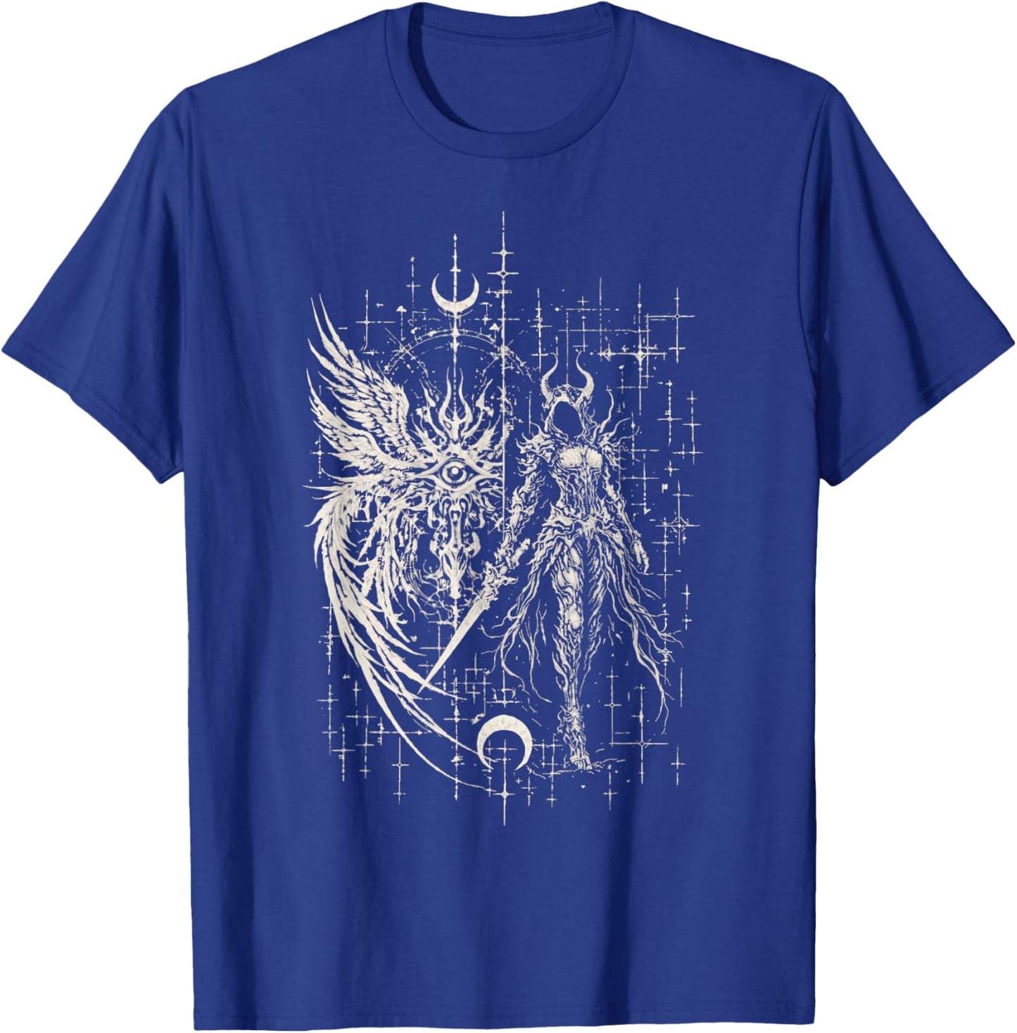 Seraphim Goth Grunge Y2K Eye Cybersigil Angel Alt Aesthetic T-Shirt - T-Shirt | Royal