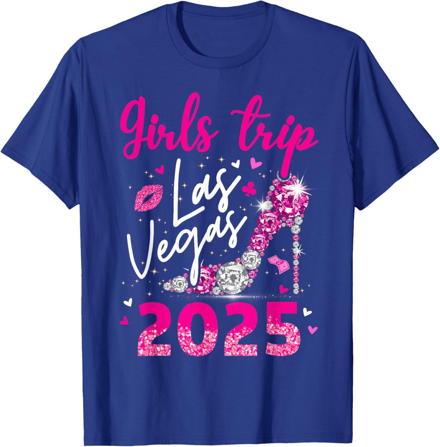 Las Vegas Girls Trip 2025 Girls Weekend Party Friend Match T-Shirt - T-Shirt | Royal