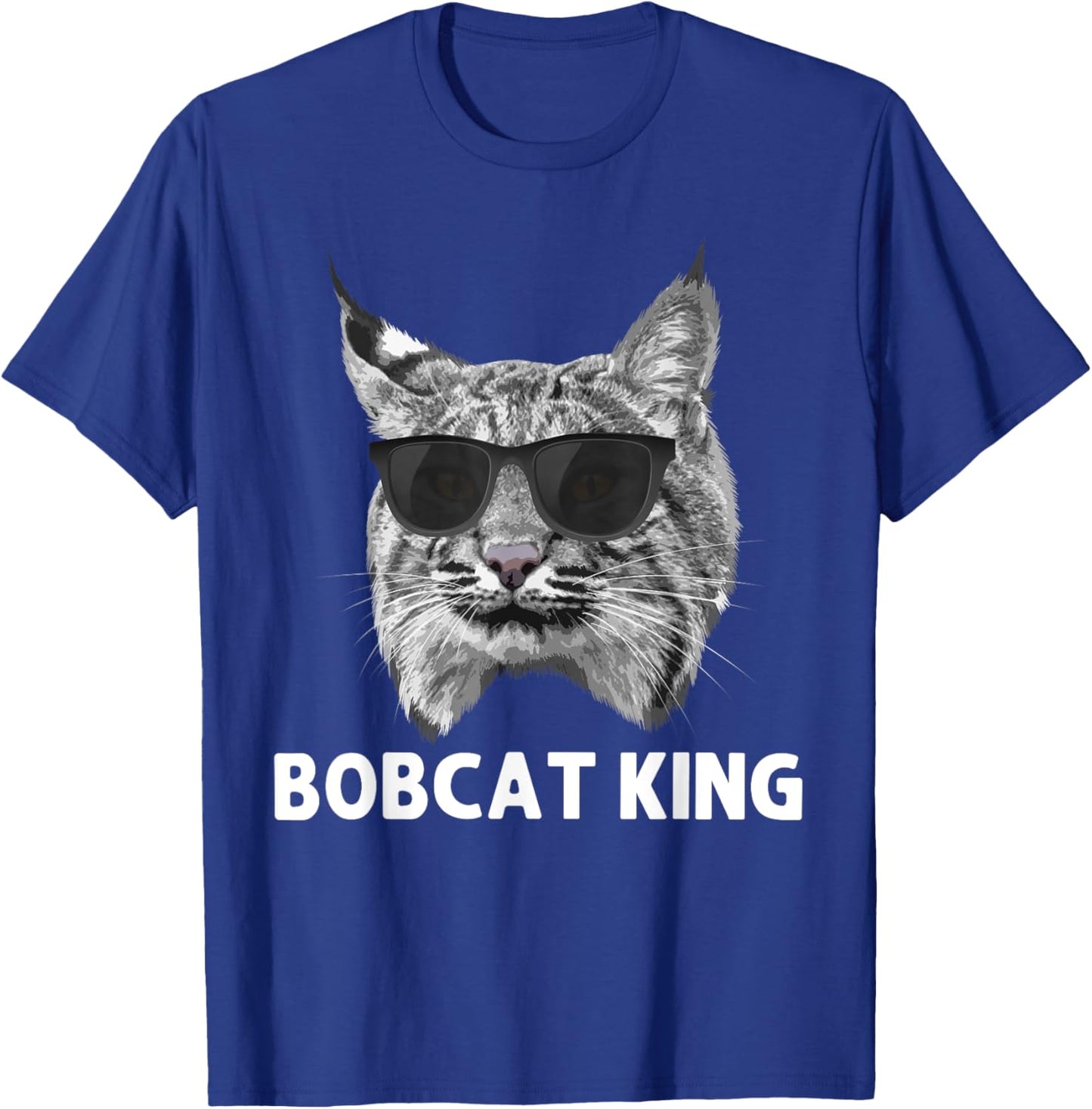 Cool Bobcat Art Dad Father Animal Bobcat Lover T-Shirt - T-Shirt | Royal