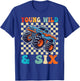 6th Birthday Monster Truck Young Wild and Six 6 Year Old T-Shirt - T-Shirt | Royal