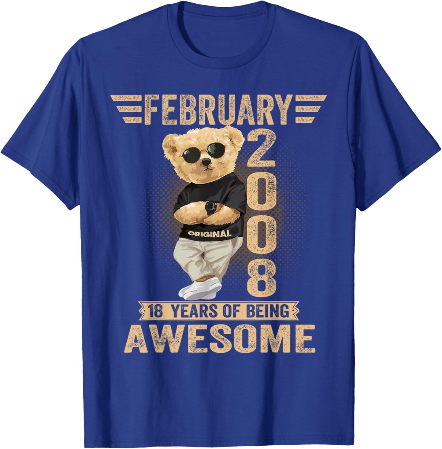 Ours en Peluche génial pour Homme et Femme 18 février 2008 T-Shirt - T-Shirt | Royal