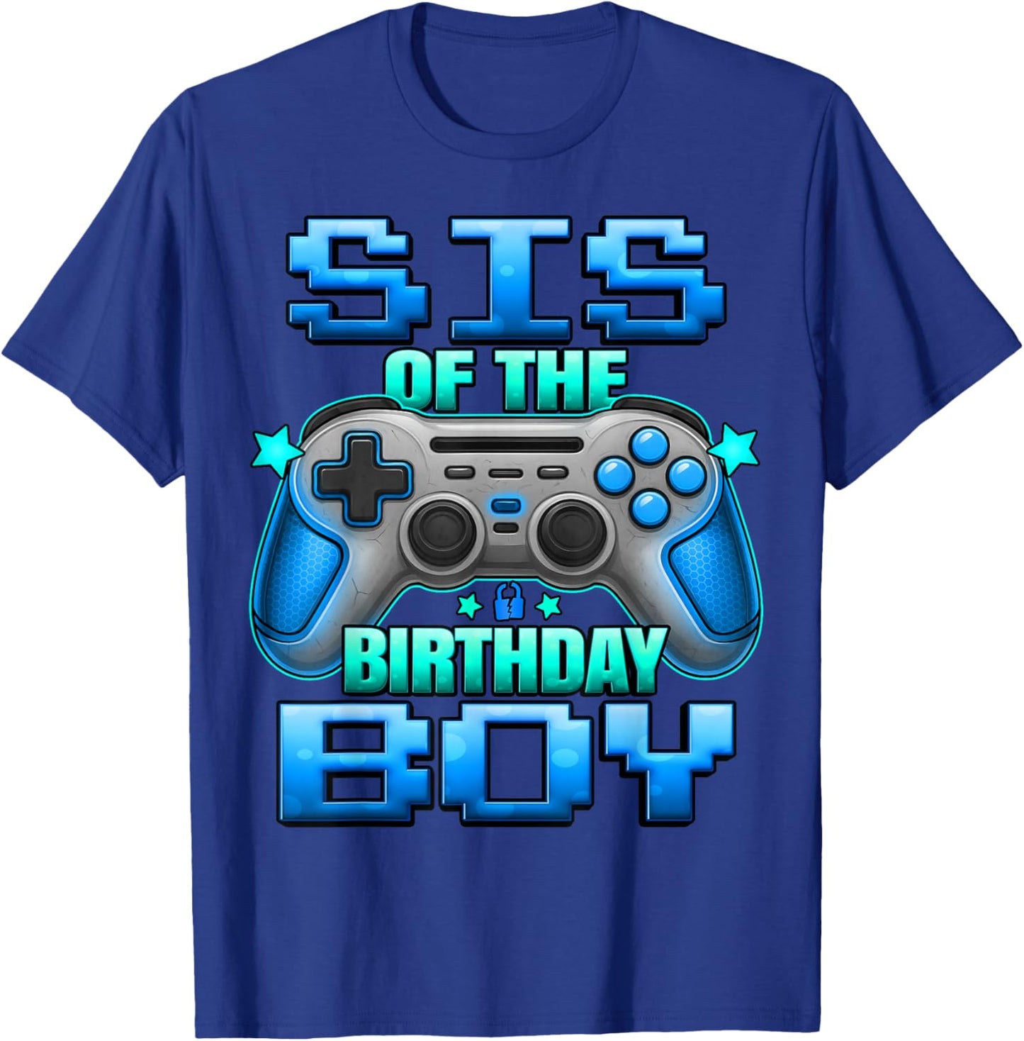 Sister of The Birthday Boy Matching Family Lil Sister T-Shirt - T-Shirt | Royal