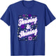 Purple Color Thriving Shining Purple Graphic T-Shirt - T-Shirt | Royal