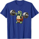 Turtle Weightlifter Strong Workout Gym T-Shirt - T-Shirt | Royal