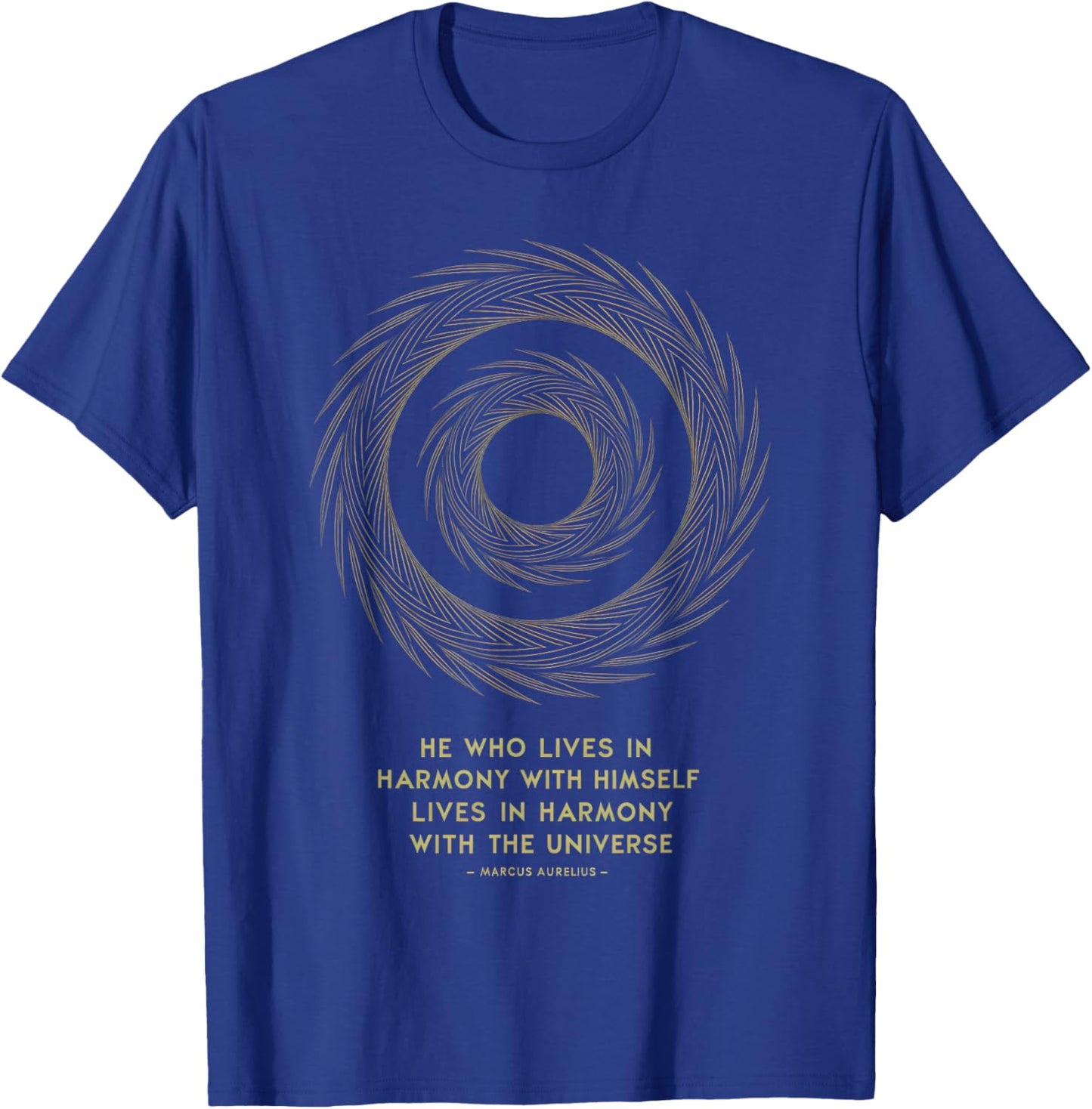 Marcus Aurelius Stoic Philosoper Quote Motivational Stoicism T-Shirt - T-Shirt | Royal