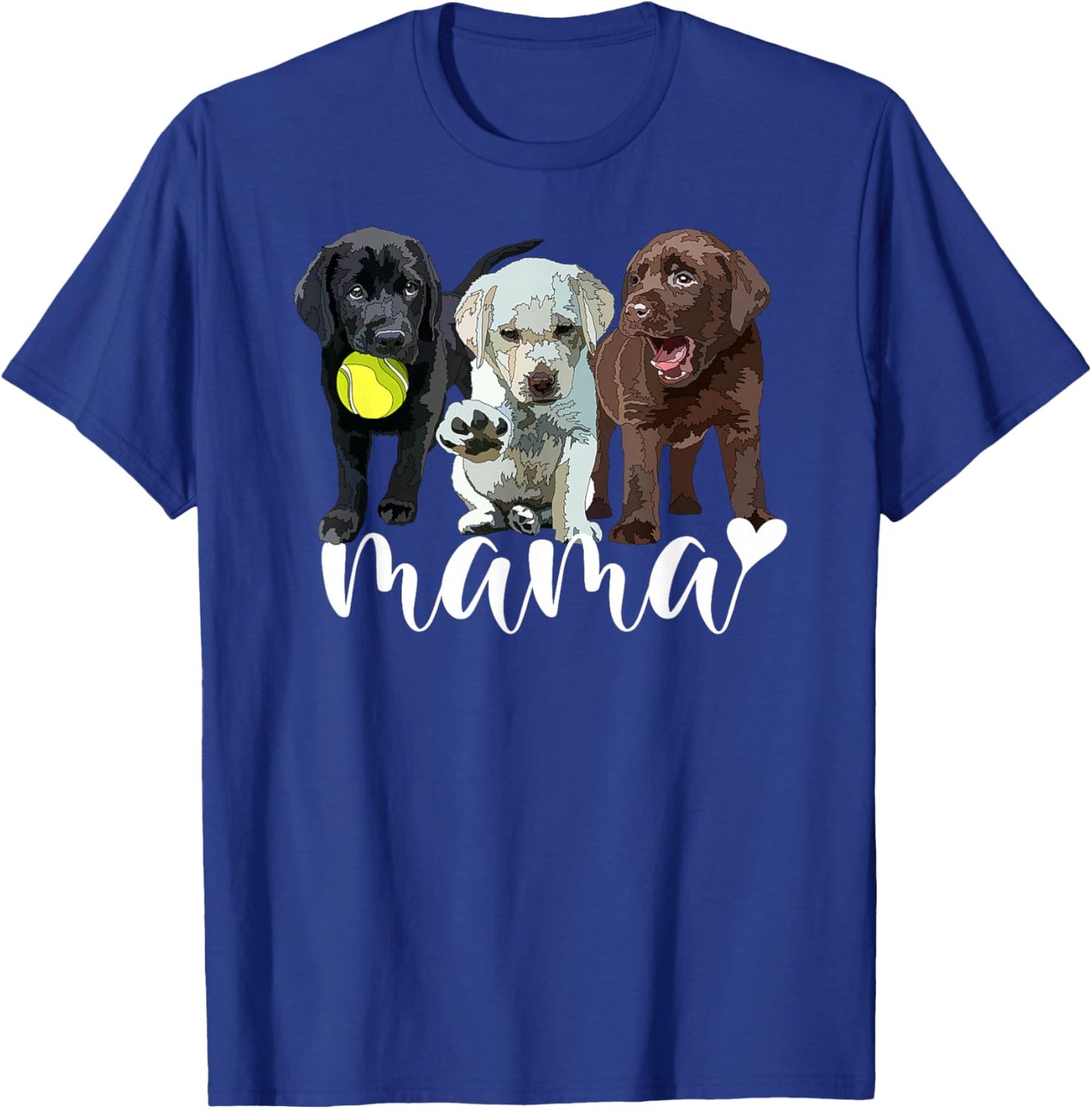 Puppy Labrador Mama The Lab Mother Labrador Retriever Mom T-Shirt - T-Shirt | Royal