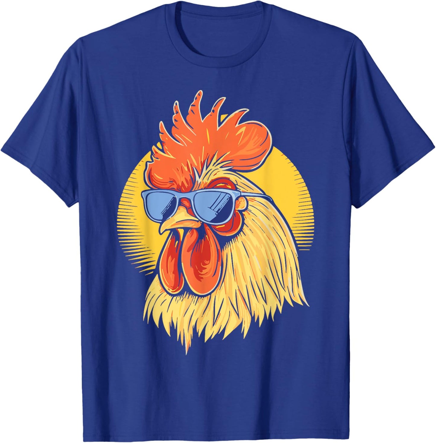 Cool Rooster Funny Women Kids Chicken Rooster Lover T-Shirt - T-Shirt | Royal