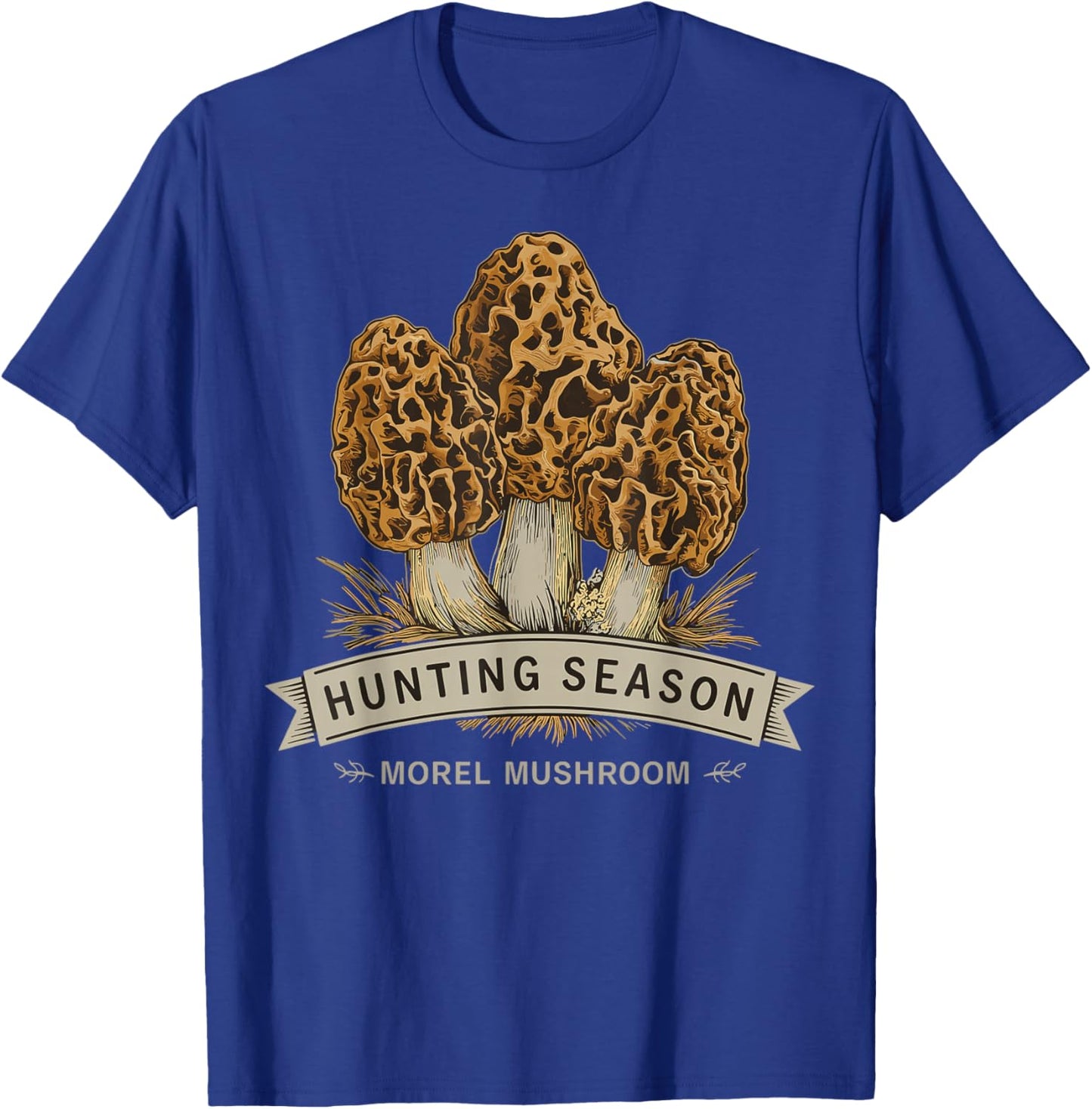 Morel Mushroom Hunting Season Foraging T-Shirt - T-Shirt | Royal