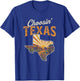 Choosin' Texas Vintage Western State Map Design T-Shirt - T-Shirt | Royal