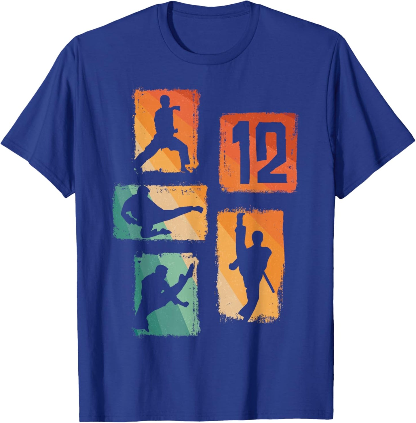 12th Birthday Karate Taekwondo 12 Years Old Boy Martial Arts T-Shirt - T-Shirt | Royal