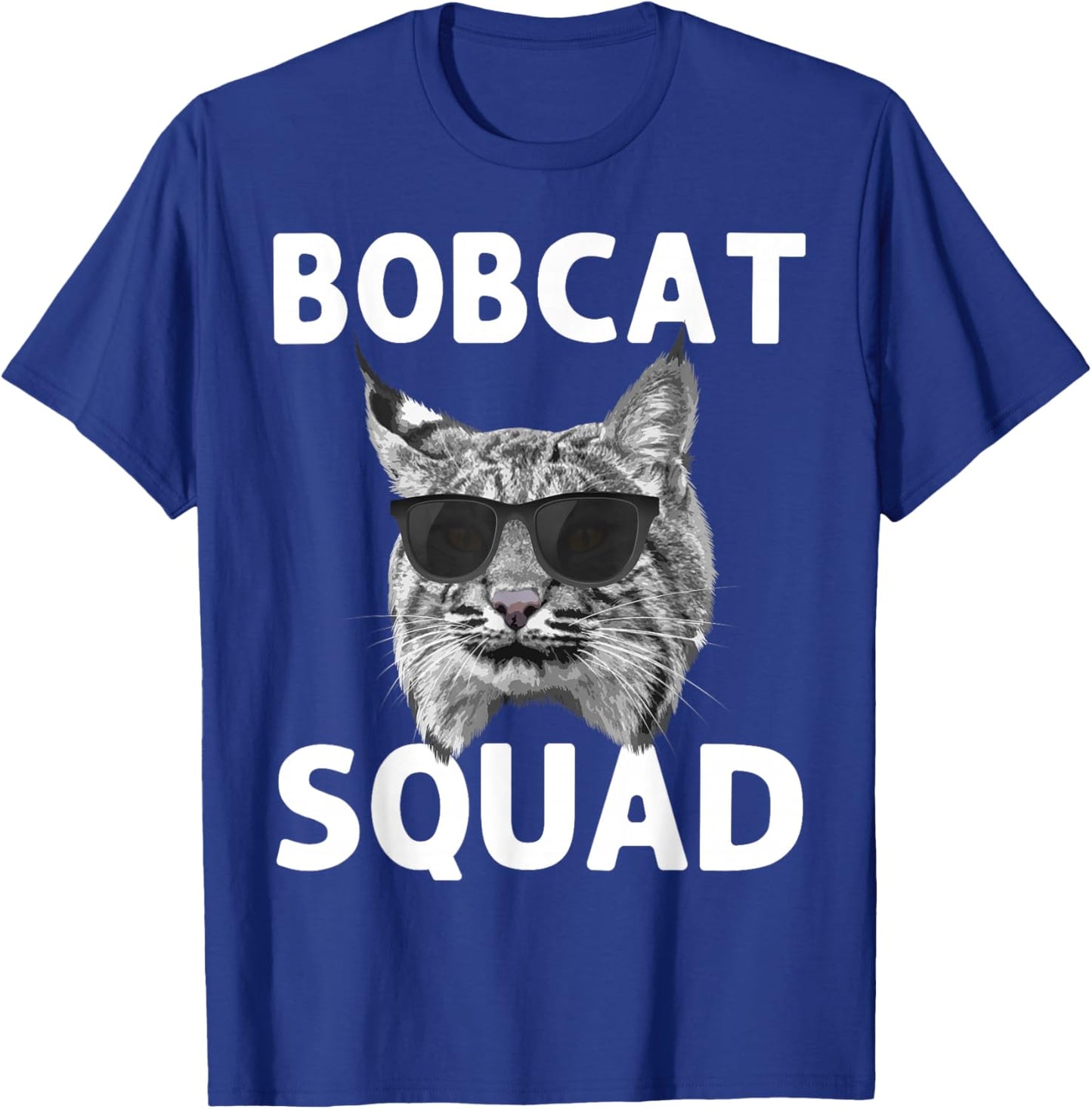 Best Bobcat Art Women Kids Bobcat Animal Cat Bobcat T-Shirt - T-Shirt | Royal