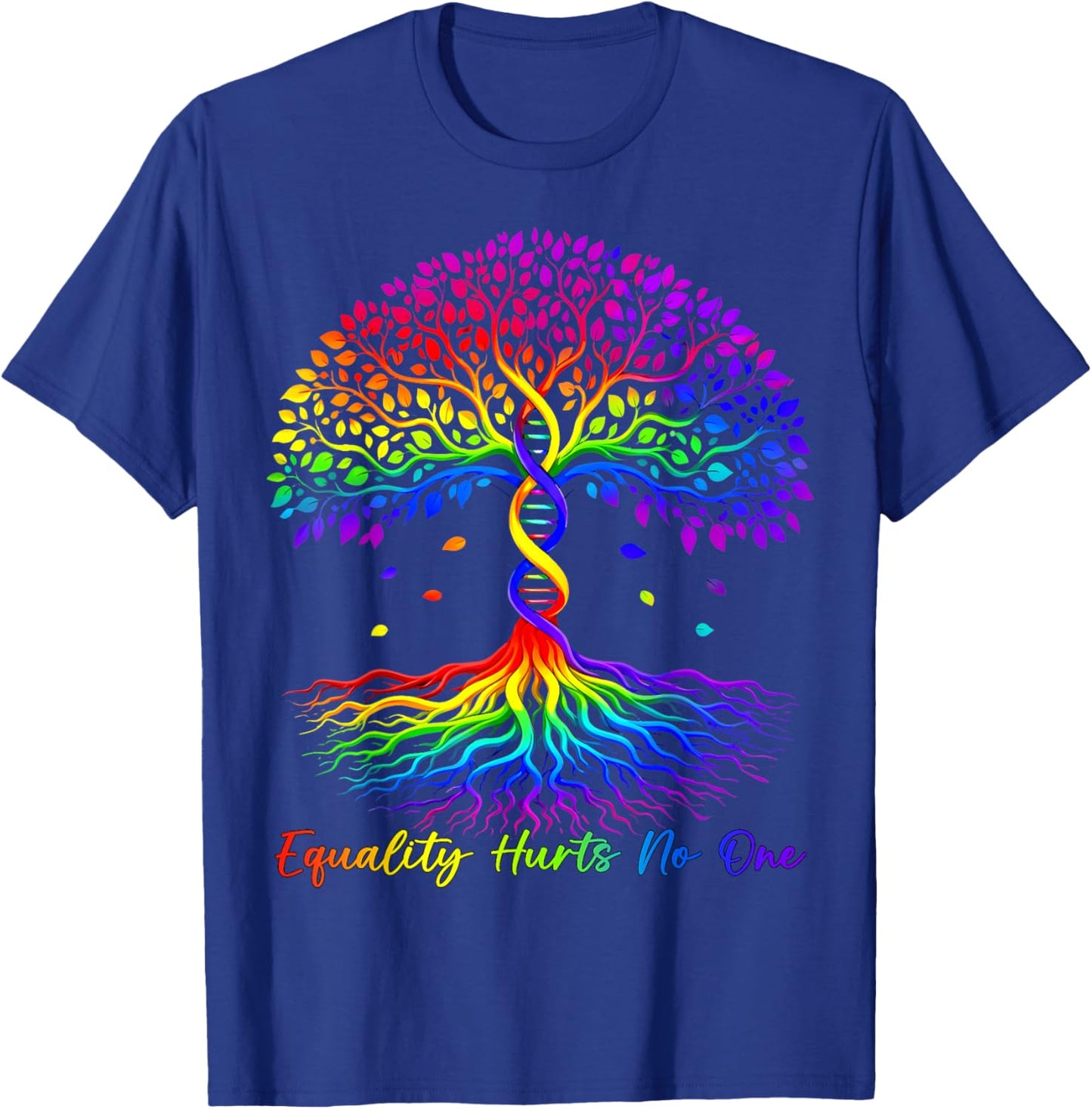 Equality Hurts No One Tree Life Rainbow LGBT Pride Men Women T-Shirt - T-Shirt | Royal