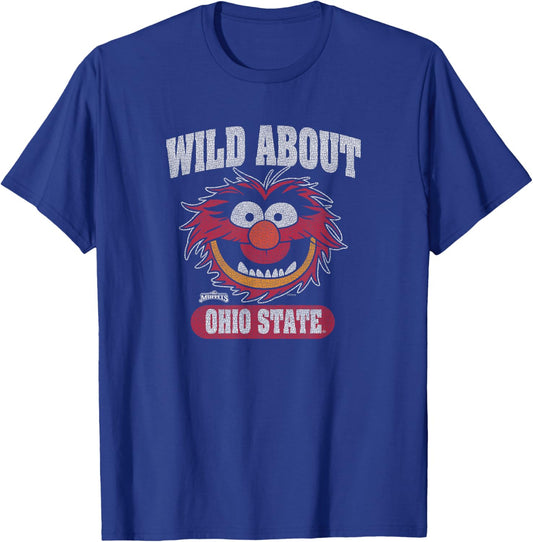 Ohio State Buckeyes Muppets Animal Black Officially Licensed T-Shirt - T-Shirt | Royal
