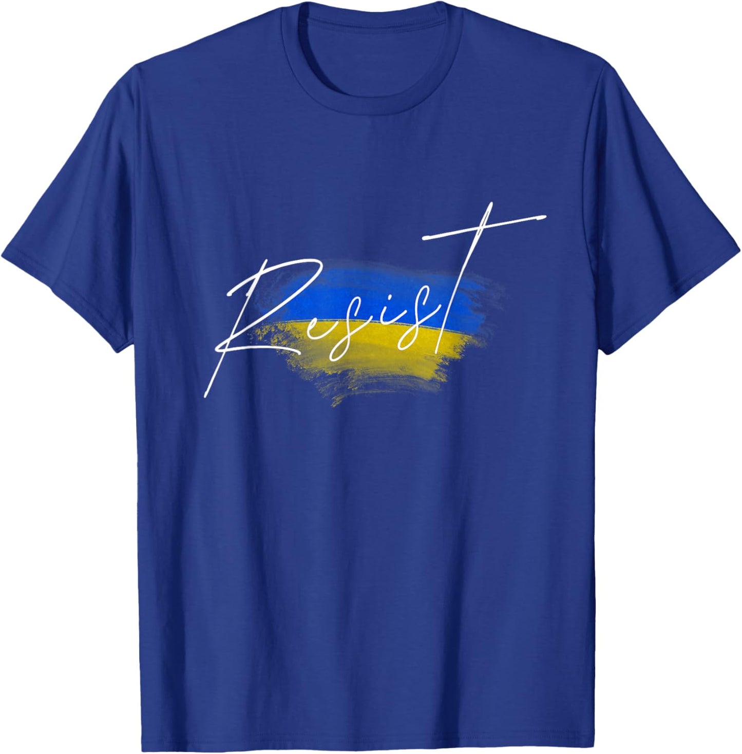 Resist Ukraine Flag Ukrainian T-Shirt - T-Shirt | Royal