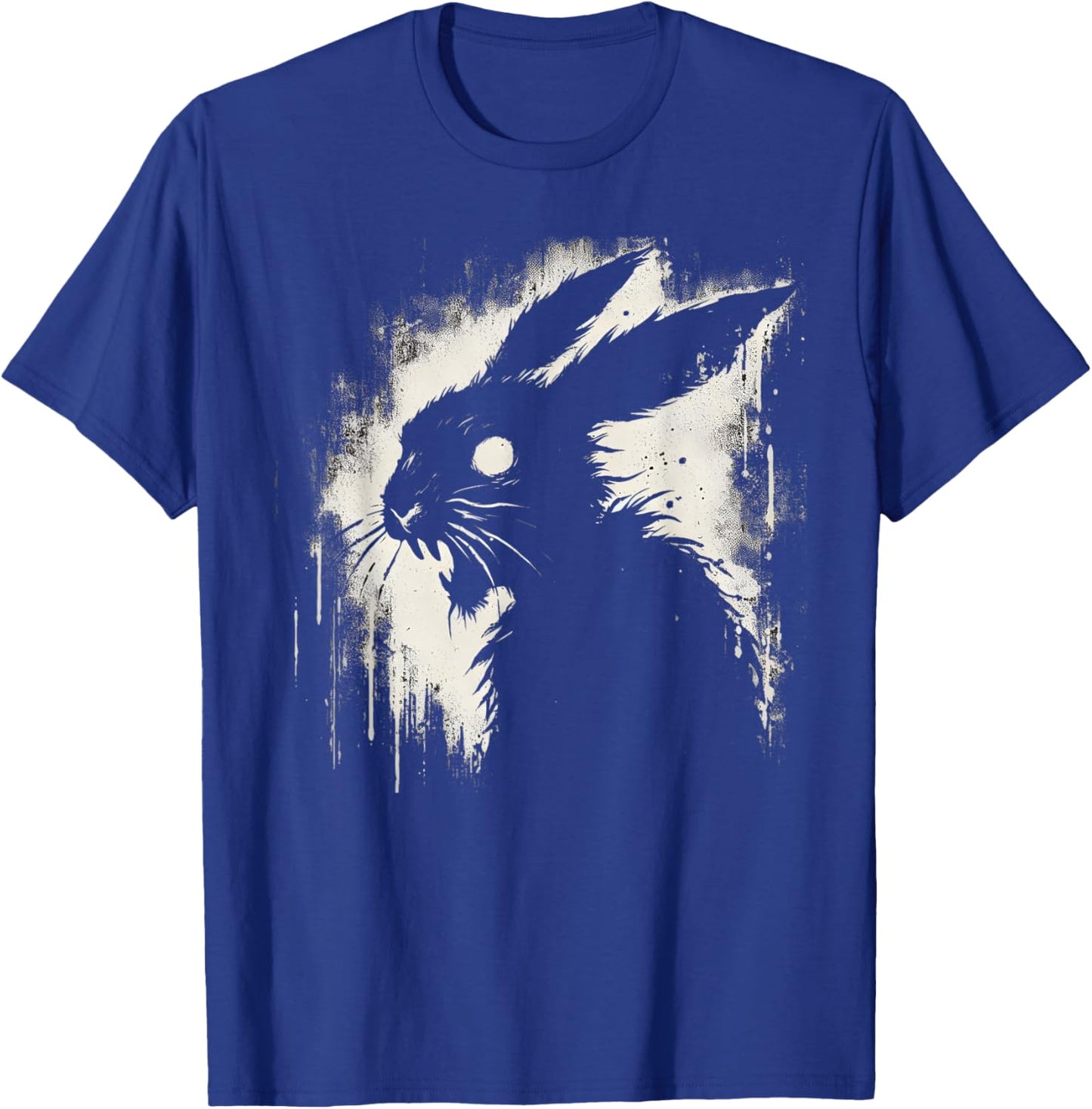 Creepy Goth Rabbit, Horror Bunny, Weirdcore Rabbit T-Shirt - T-Shirt | Royal