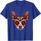 Chihuahua Sugar Skull Dia De Los Muertos Graphic T-Shirt - T-Shirt | Royal