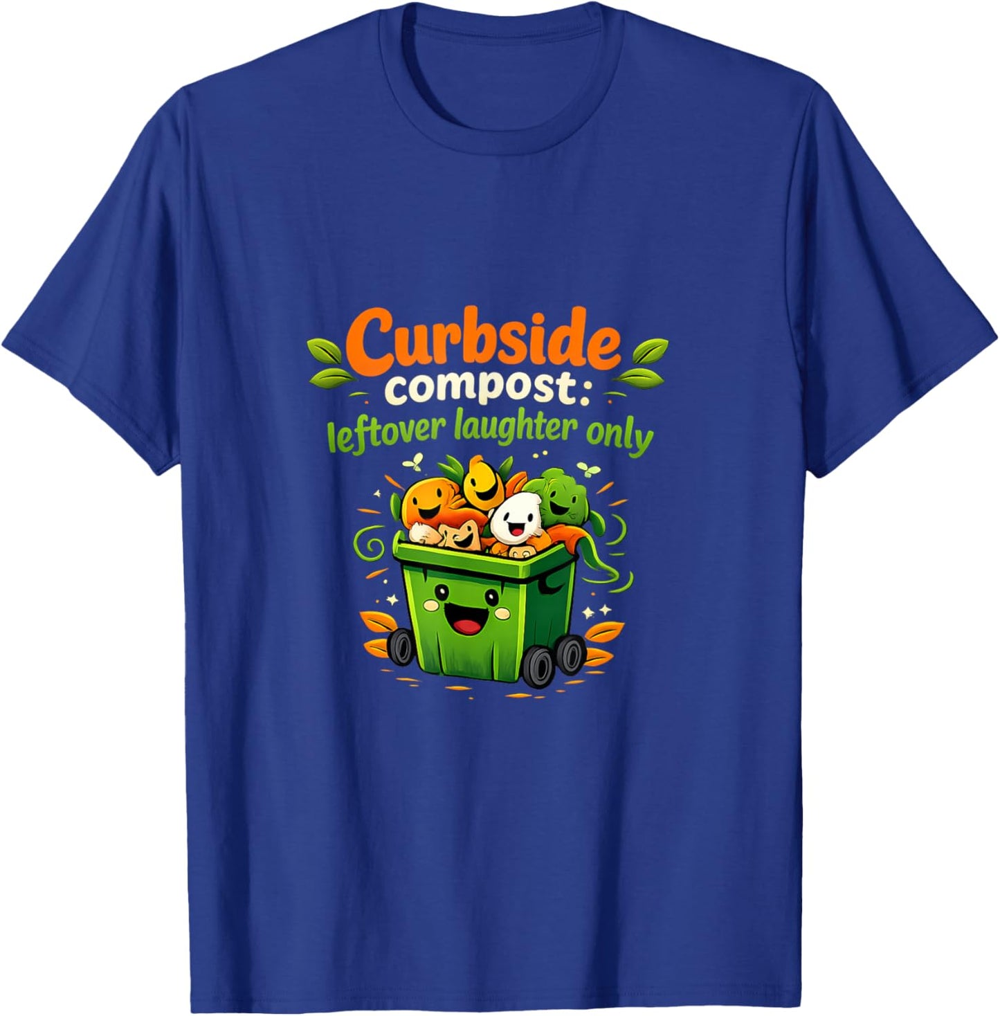 Pavement Compost Local Pride Badge - Recycling Art Fun T-Shirt - T-Shirt | Royal