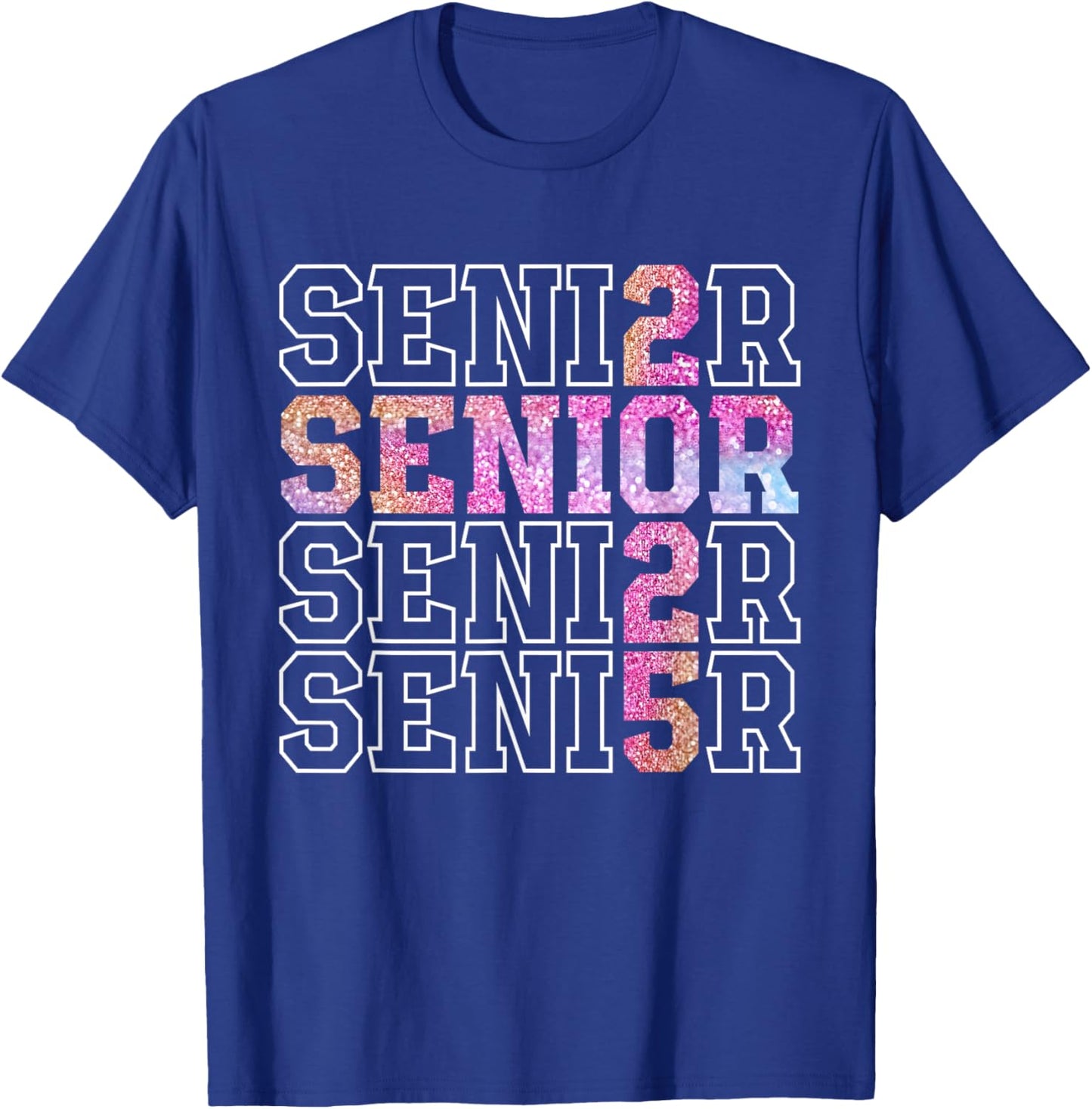 Senior 2025 Graduate High School Graduation Class of 2025 T-Shirt - T-Shirt | Royal