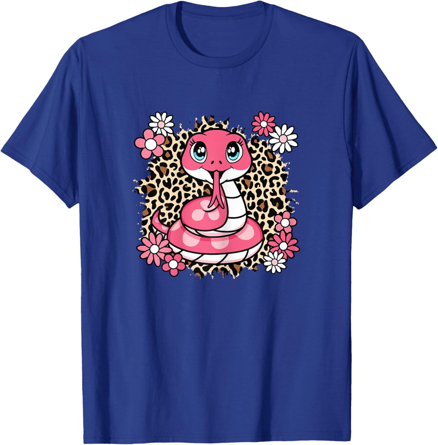 Cute Snake Lover Women Girls Kids T-Shirt - T-Shirt | Royal